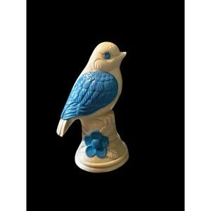 Vintage Avon Blue Meadow Bird Fernerie Decorative Wax Pomander 6”